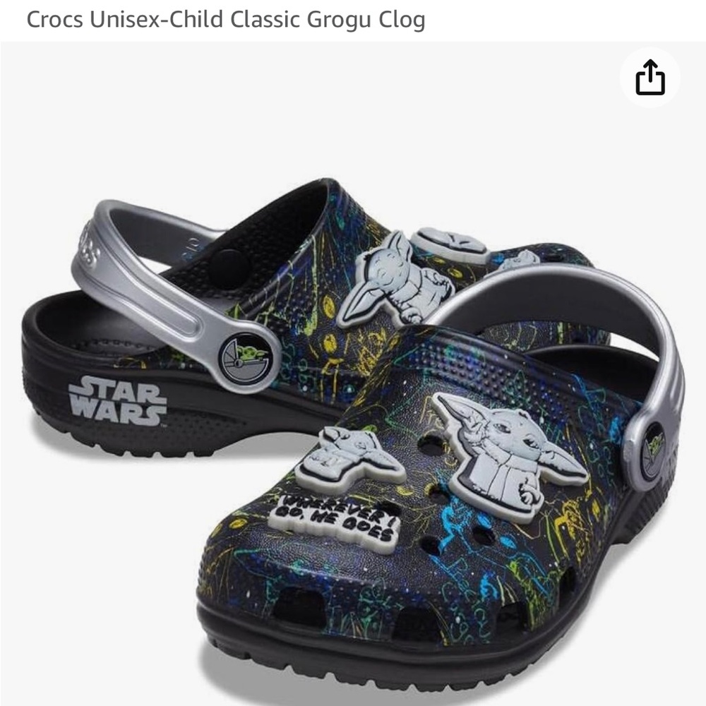 Kids Star Wars Crocs- Baby Yoda/Grogu